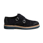 Suede Monk Strap Derby // Navy (Euro: 42)