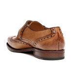 Wing Cap Monk Strap Brogue // Brown (Euro: 43)