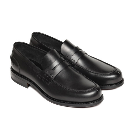 British Passport Shoes // Plain Goodyear Loafer // Black (Euro: 40)
