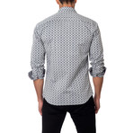 Double Square Button-Up Shirt // Grey (L)