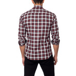 Plaid Button-Up // Maroon (S)