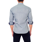 Picnic Placket Button-Up Shirt // Grey (M)