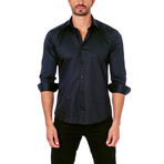 Solid Dress Shirt // Black (XL)