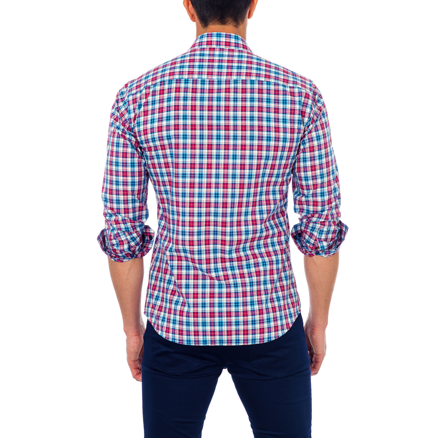 Plaid Dress Shirt // Red + Blue (S) - Unsimply Stitched - Touch of Modern