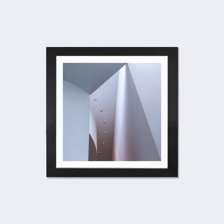 White Structures by Carsten Velten // Black Framed (16"W x 16"H x 1"D)