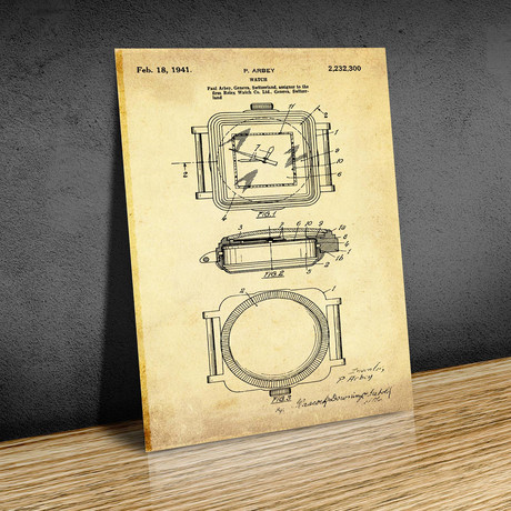 Rolex Watch, 1941 // Antique (Print // 18"L x 24"W)