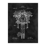 Cuckoo Clock, 1912 // Black (Print // 18"L x 24"W)