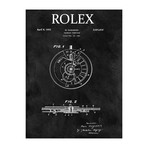 Rolex Calendar Time Piece, 1951 // Black (Print // 18"L x 24"W)