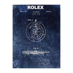 Rolex Calendar Time Piece, 1951 // Blue (Print // 18"L x 24"W)