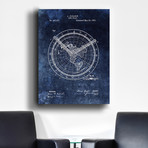 Time Chart, 1893 // Blue (Print // 18"L x 24"W)