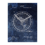 Time Chart, 1893 // Blue (Print // 18"L x 24"W)