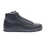 Perforated High Top Sneaker // Black (US: 9)
