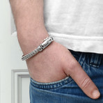 Sterling Silver Oval Weave Bracelet (6.5mm // 7.5”)