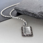 Sterling Silver & Meteorite Night Sky Necklace