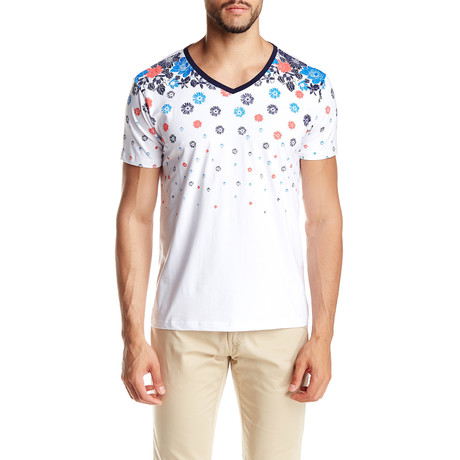 Floral T-Shirt // White (S)