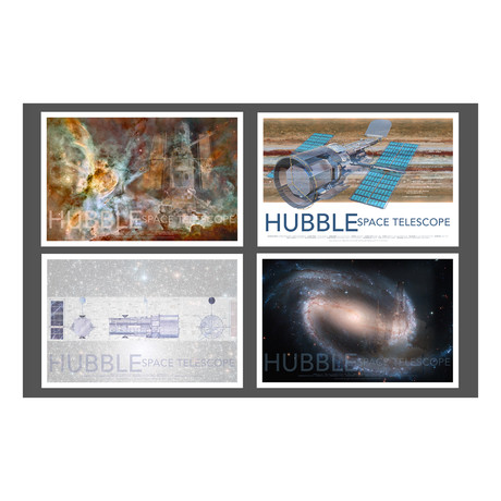 Hubble Telescope Collection // Set of 4