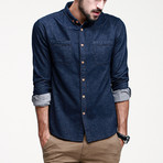 Kuegou // NYC Button-Down // Blue (L)