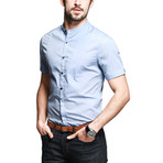 Classic Moa Collar Button-Up // Blue (L)