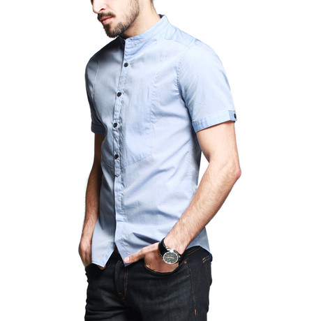 Classic Moa Collar Button-Up // Blue (S)