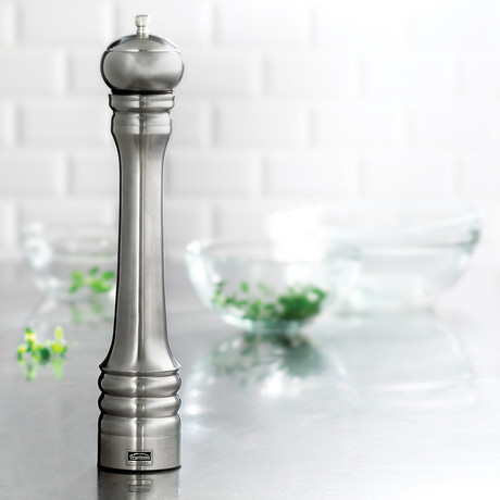 Professional Stainless Steel Pepper Mill (12")