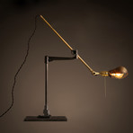 Industrial Table Lamp // Swing Arm