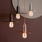 Drop Hat Lamp + Light Bulb // Copper (Original Plumen 002 // CFL)
