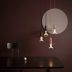 Drop Hat Lamp + Light Bulb // Copper (Original Plumen 001)