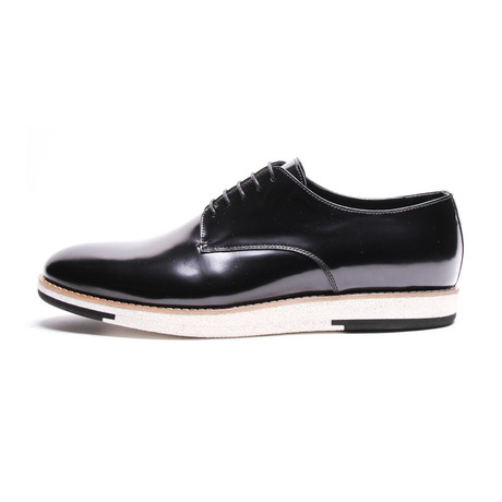 Mixed Sole Derby // Black Patent (Euro: 40)