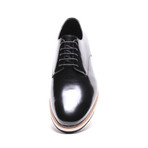 Mixed Sole Derby // Black Patent (Euro: 42)