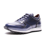 Leather Trainer // Dark Blue (Euro: 41)