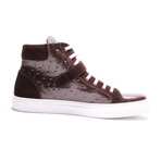 Buckled High-Top Sneaker // Brown (Euro: 43)