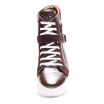 Buckled High-Top Sneaker // Brown (Euro: 43)