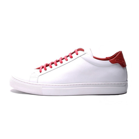 Contrast Heel Low-Top Sneaker // White (Euro: 40)