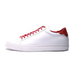 Contrast Heel Low-Top Sneaker // White (Euro: 41)