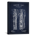 Caddy Bag Navy Blue Patent Blueprint // Aged Pixel (26"W x 18"H x 0.75"D)