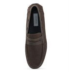 Astor Penny Loafer // Chocolate + Black (US: 7.5)