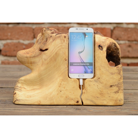 Da Poplar Wood Smart Phone Stand