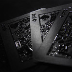 Impressions Playing Cards // Black Stealth + White Phantom