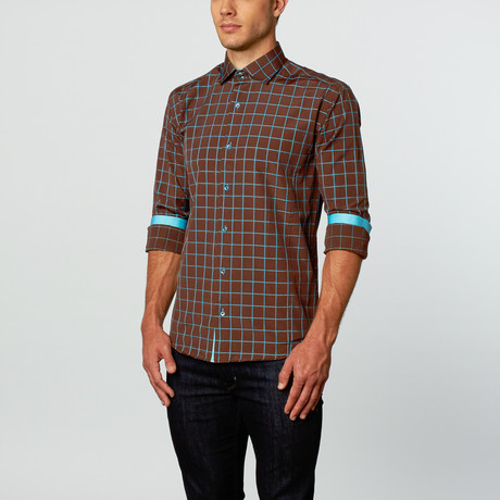Gabriel Dress Shirt // Brown (S)