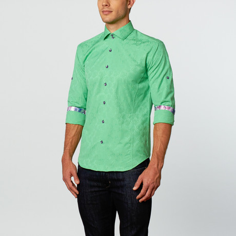 Bespoke // Vegas Dress Shirt // Green (S)
