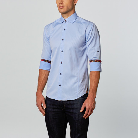 Bespoke // Kevin Dress Shirt // Blue (S)