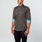 Grayson Dress Shirt // Black Stripe (2XL)
