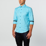 Bespoke // Brian Dress Shirt // Turquoise (M)
