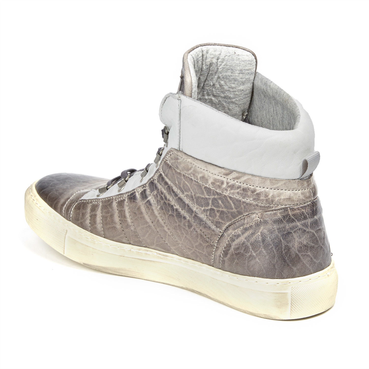 Ben Sherman // High-Top Sneaker // White + Grey (US: 13) - Casual Shoes ...