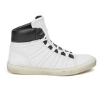 High-Top Leather Sneaker // White (US: 10.5)
