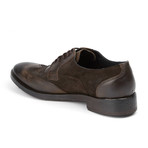 Suede Wingtip Shoe // Brown (US: 10.5)