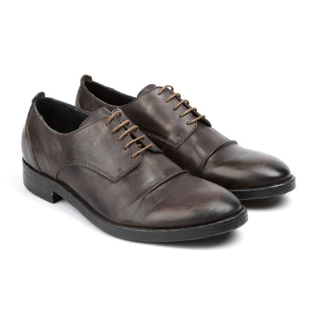 Aged Leather Wingtip Shoe // Anthracite (US: 8)