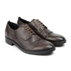 Aged Leather Wingtip Shoe // Anthracite (US: 10.5)