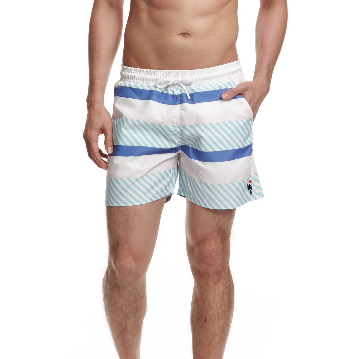 Luan Blue Swim Trunks // Blue (XS) - Independent Leaders - Touch of Modern