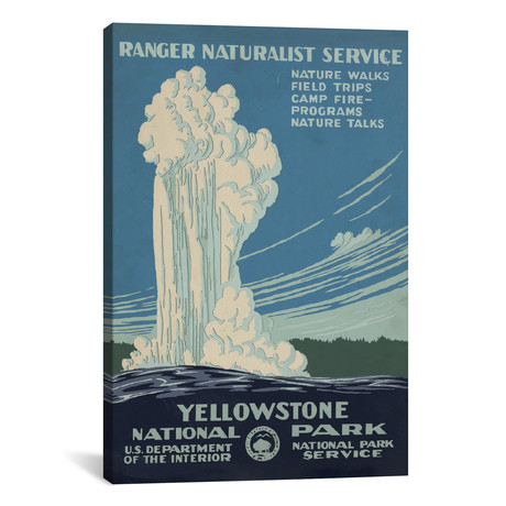 Yellowstone National Park (Ranger Naturalist Service) // Library of Congress (60"W x 40"H x 1.5"D)